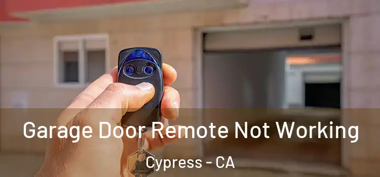  Garage Door Remote Not Working Cypress - CA