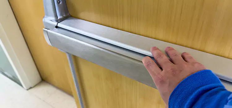 Installing a Push Bar on a Door Cypress